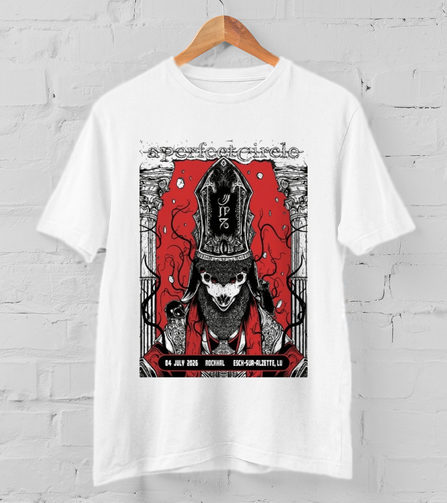 A Perfect Circle Esch Sur Alzette Rockhal 4 July 2025 Event T-Shirt