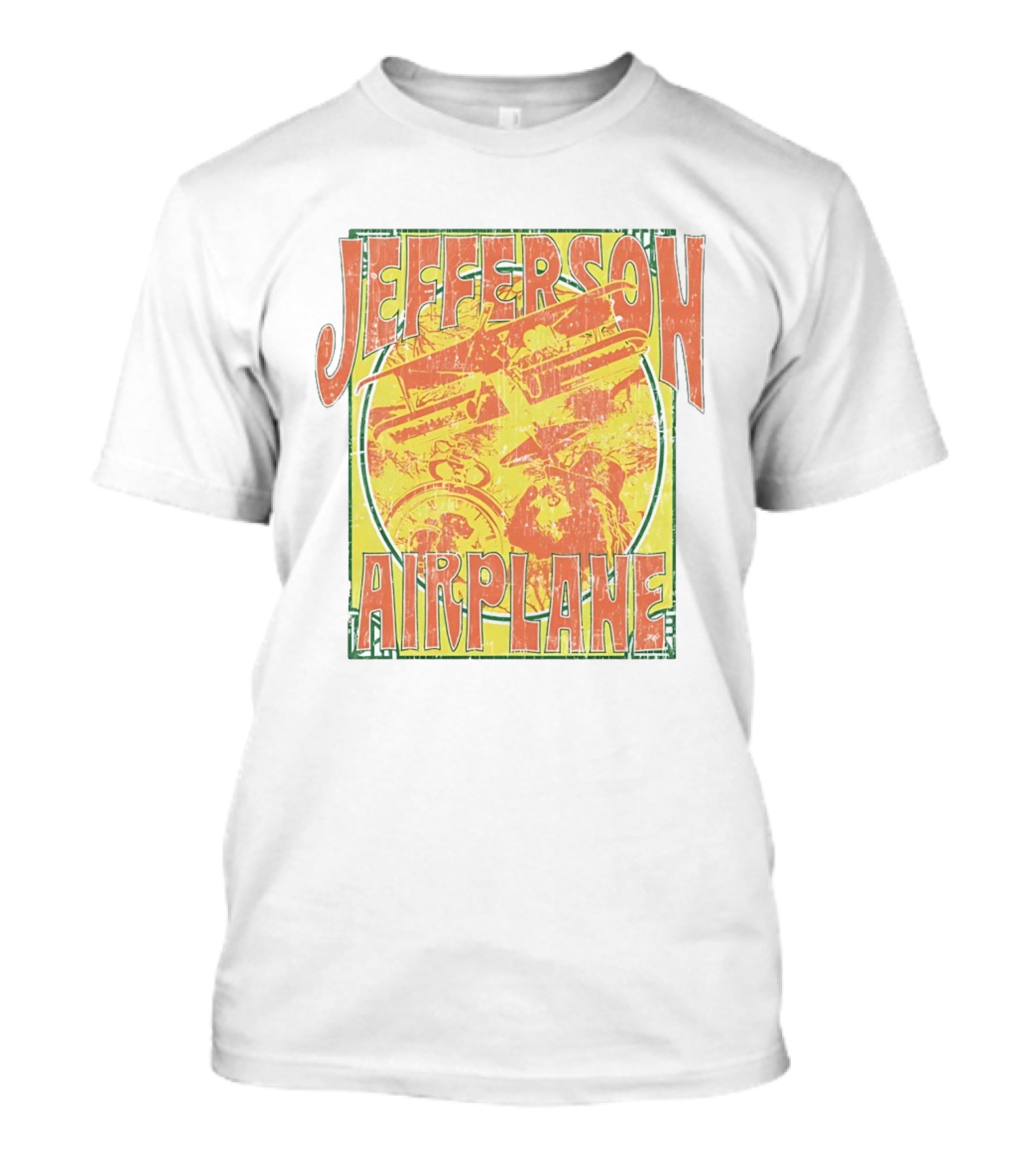 Jefferson Airplane Distressed Vintage Band Art Psychedelic 60s T-Shirt