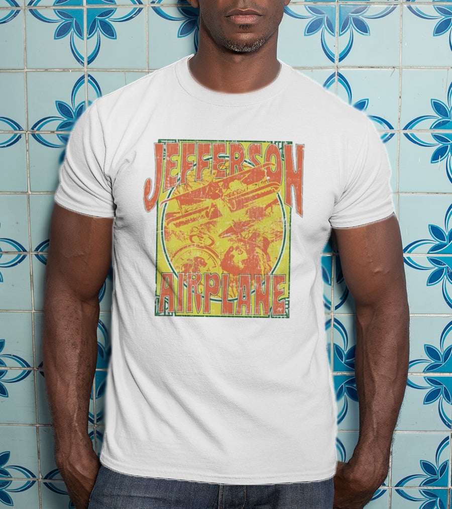 Jefferson Airplane Distressed Vintage Band Art Psychedelic 60s T-Shirt