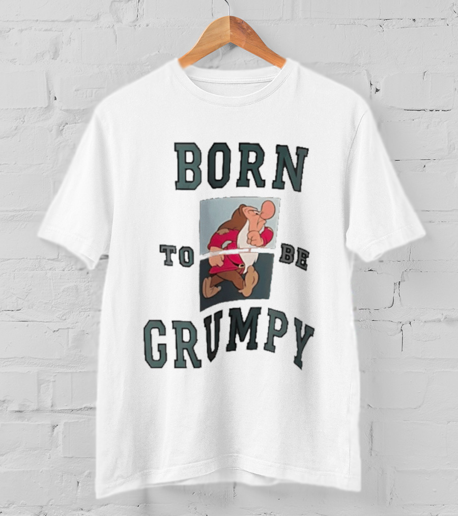 Born To Be Grumpy Dwarf Character With Red Outfit T-Shirt
