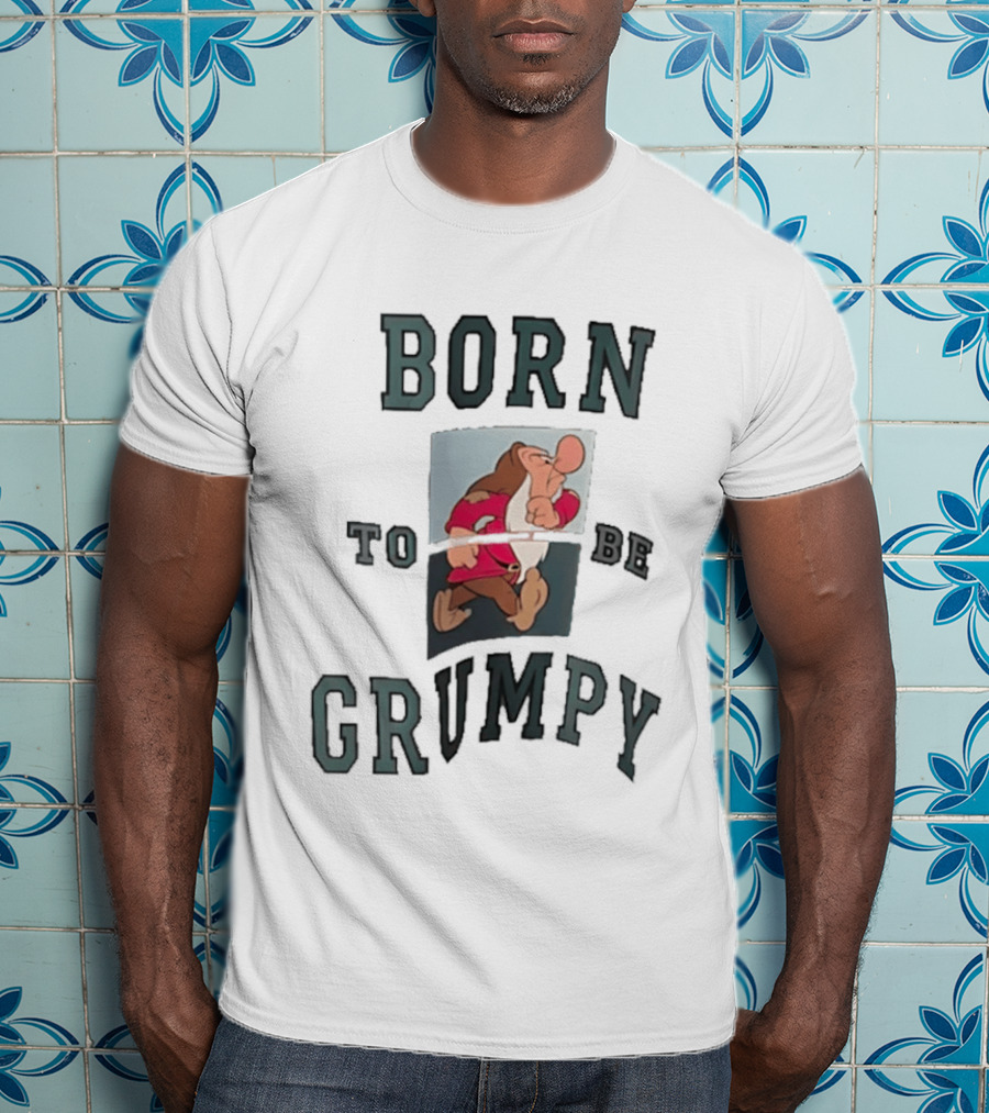 Born To Be Grumpy Dwarf Character With Red Outfit T-Shirt
