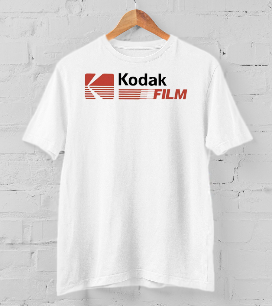 Kodak Film Vintage Logo With Retro Red Stripes T-Shirt