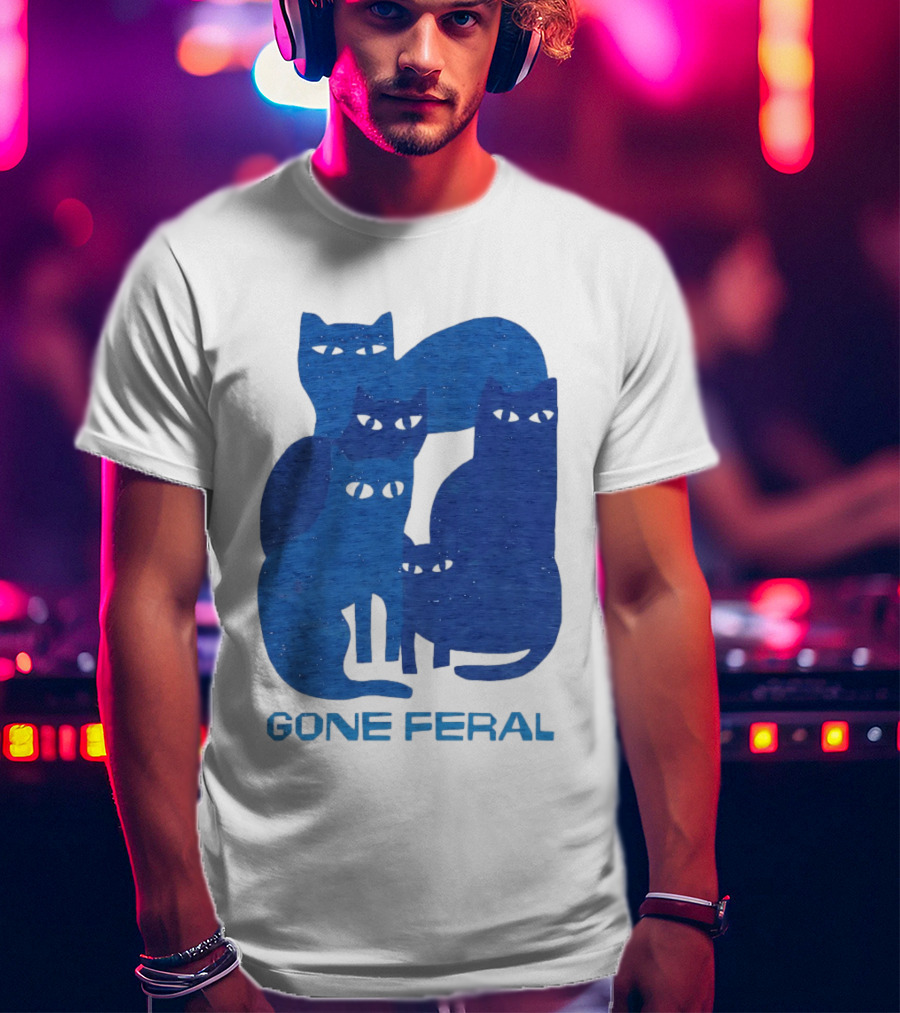 Gone Feral Cats Group T-Shirt