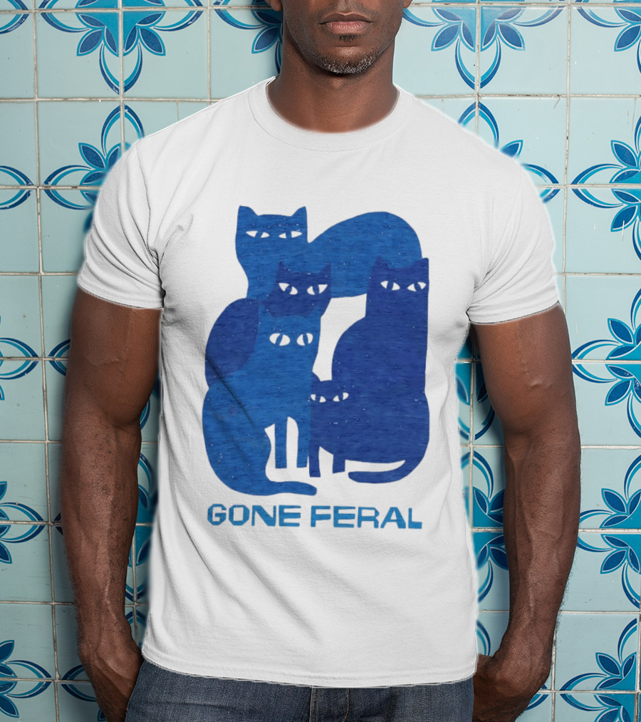 Gone Feral Cats Group T-Shirt