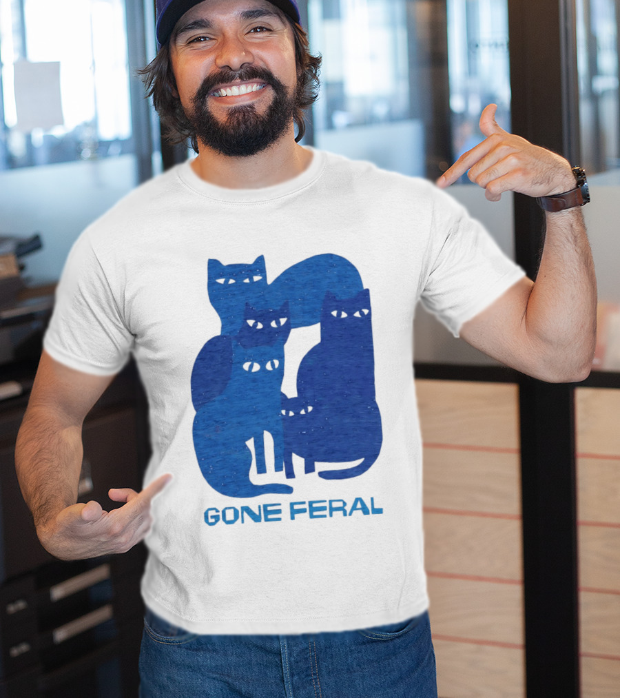 Gone Feral Cats Group T-Shirt