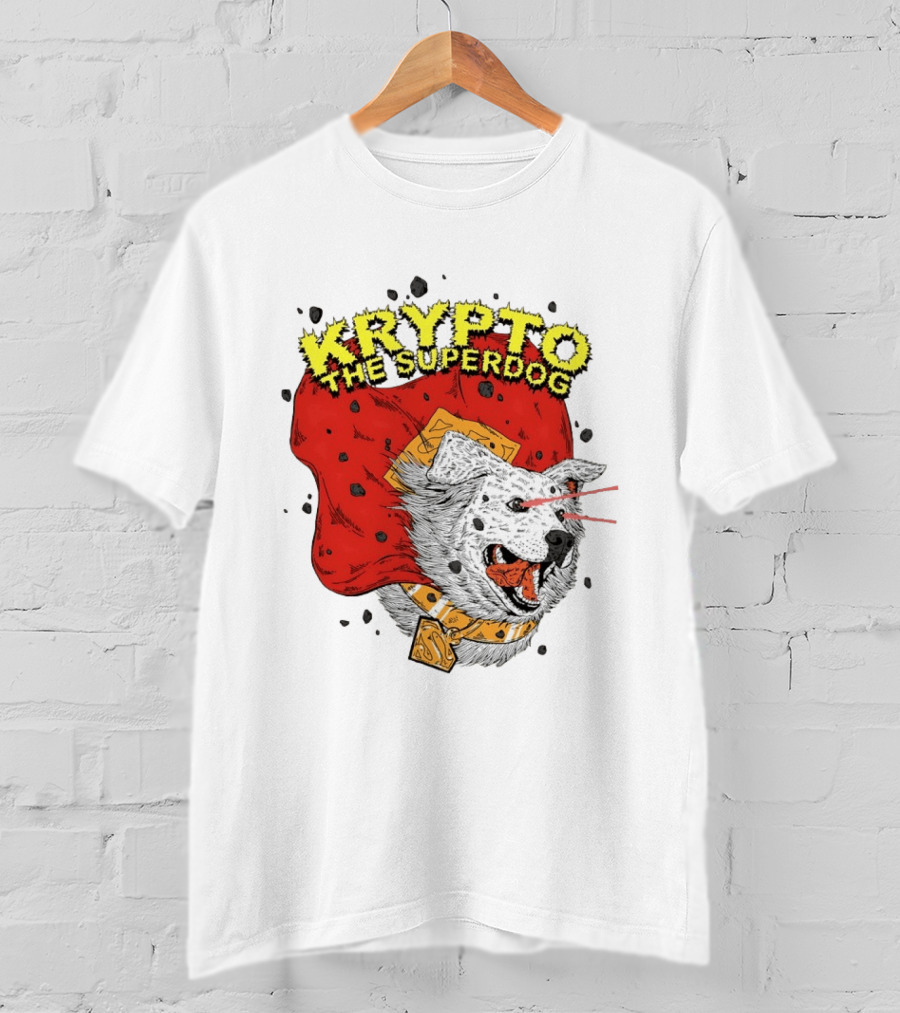 Krypto The Superdog DC Comics Superman Cape Laser Eyes T-Shirt