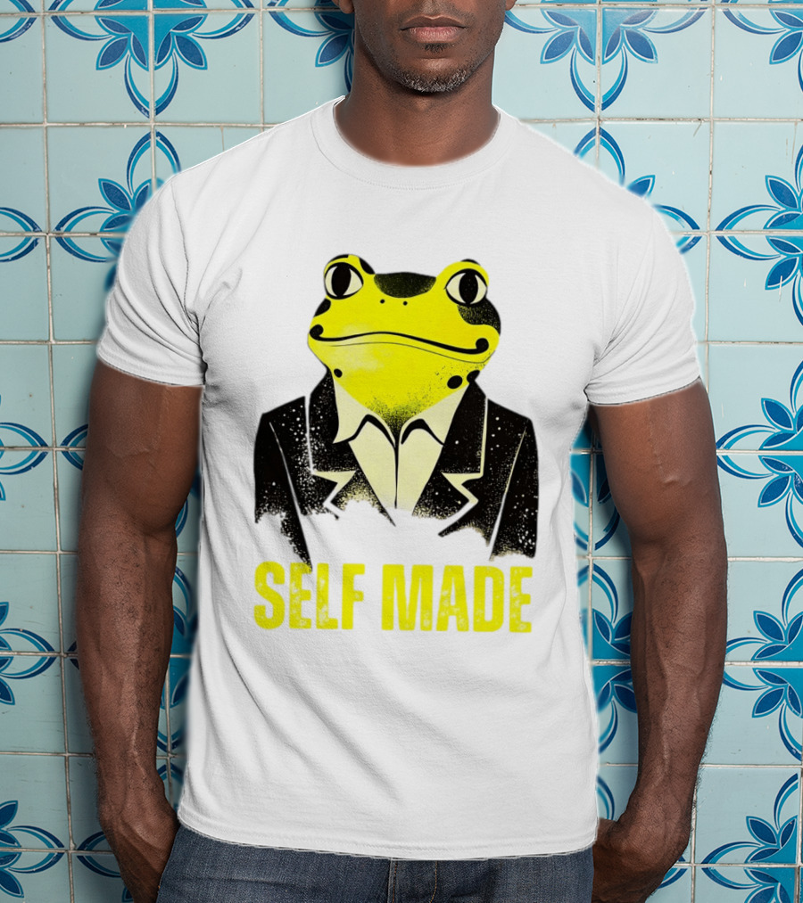 Frog In Business Suit Self Made T-Shirt