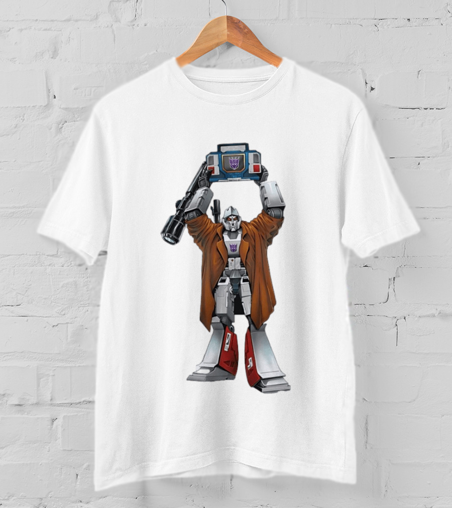 Megatron Lifting Soundwave 80s Transformers Decepticon T-Shirt