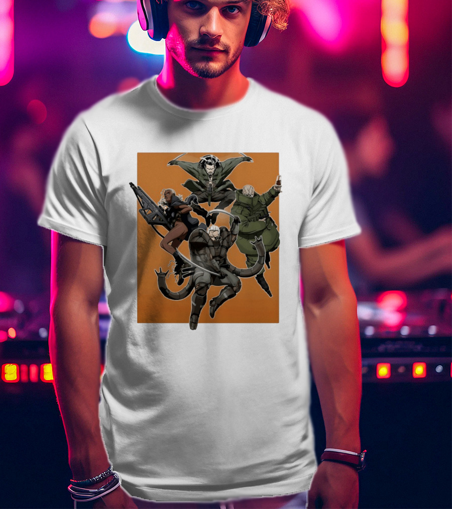 Metal Solid Hideo Kojima Characters T-Shirt