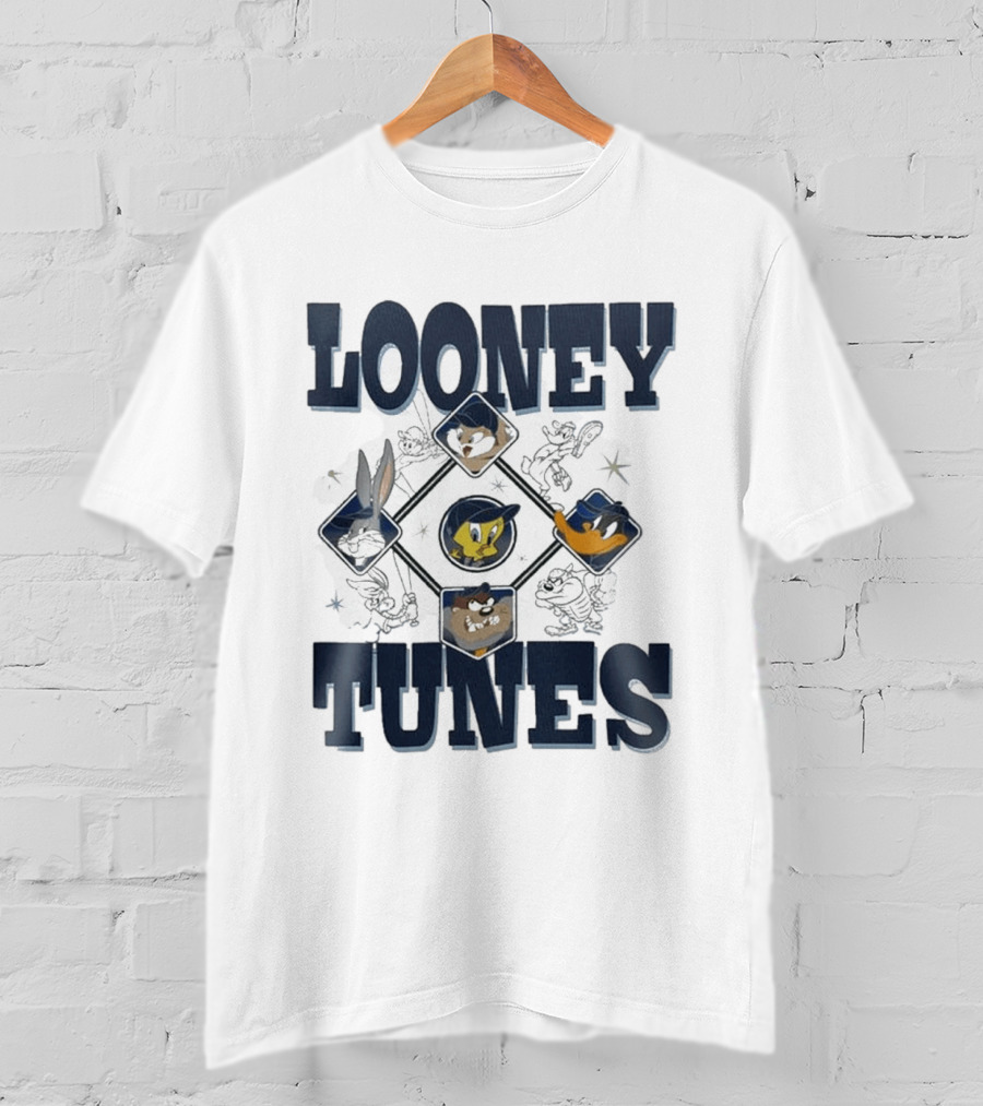 New York Yankees Looney Tunes Bugs Bunny 2026 Character Collaboration T-Shirt