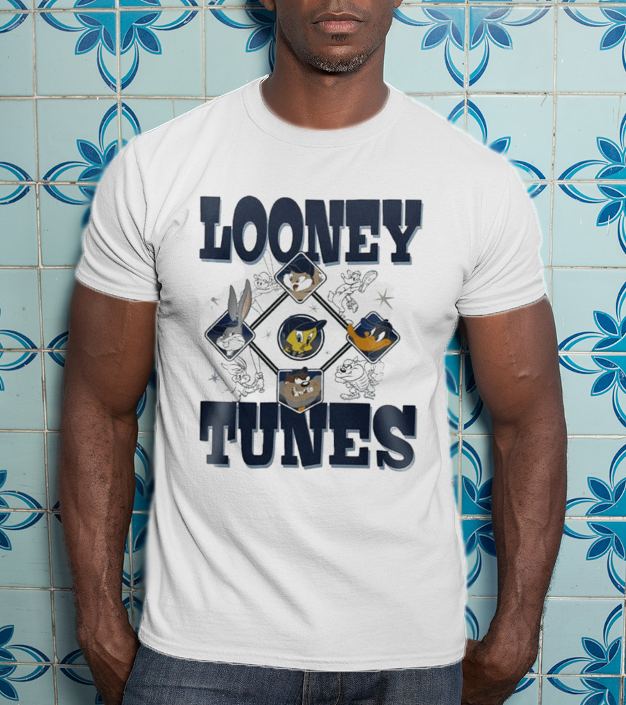 New York Yankees Looney Tunes Bugs Bunny 2026 Character Collaboration T-Shirt