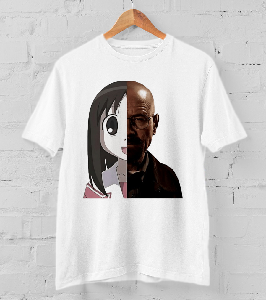 Walter White And Ayumu Kasuga Half Face Combo T-Shirt