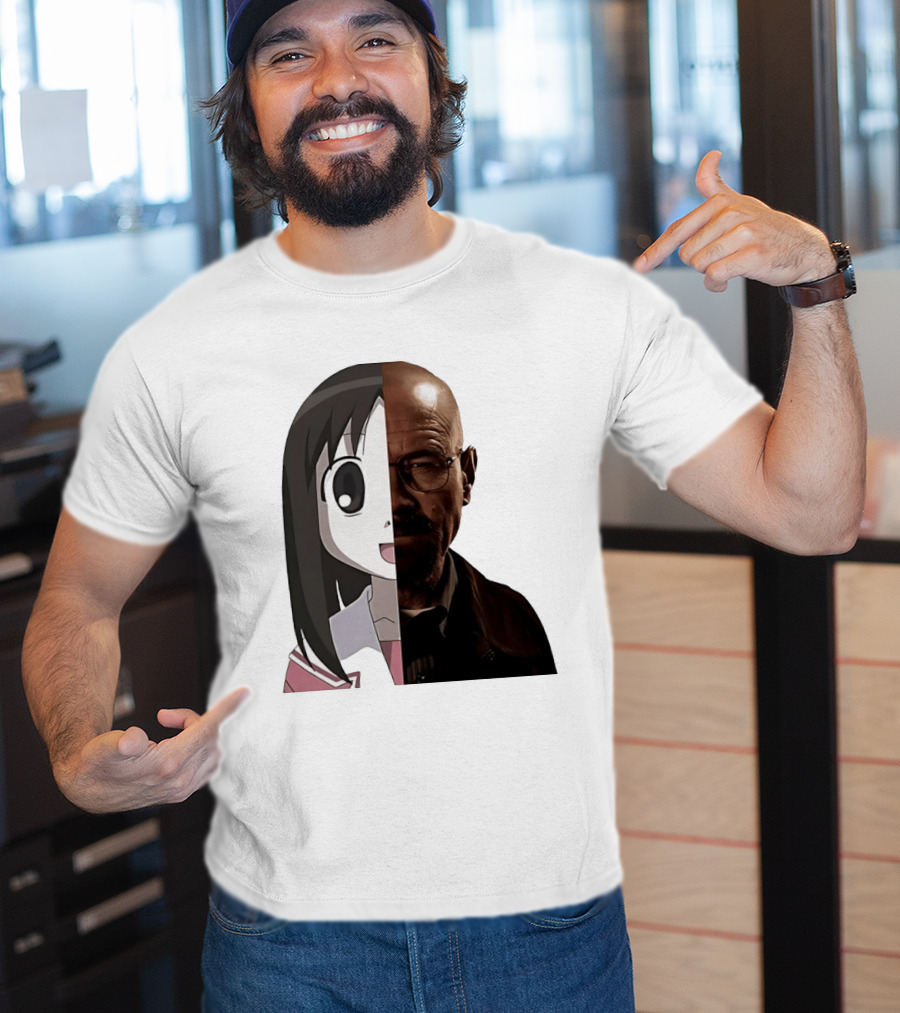 Walter White And Ayumu Kasuga Half Face Combo T-Shirt