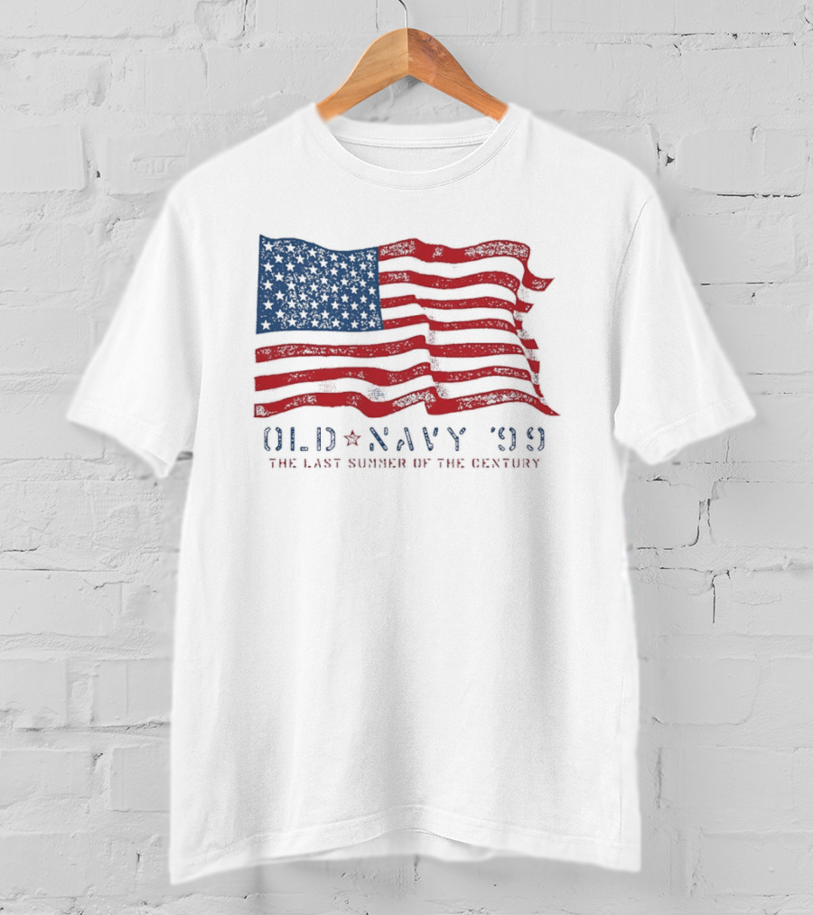 Old Navy 99 American Flag The Last Summer Of The Century T-Shirt