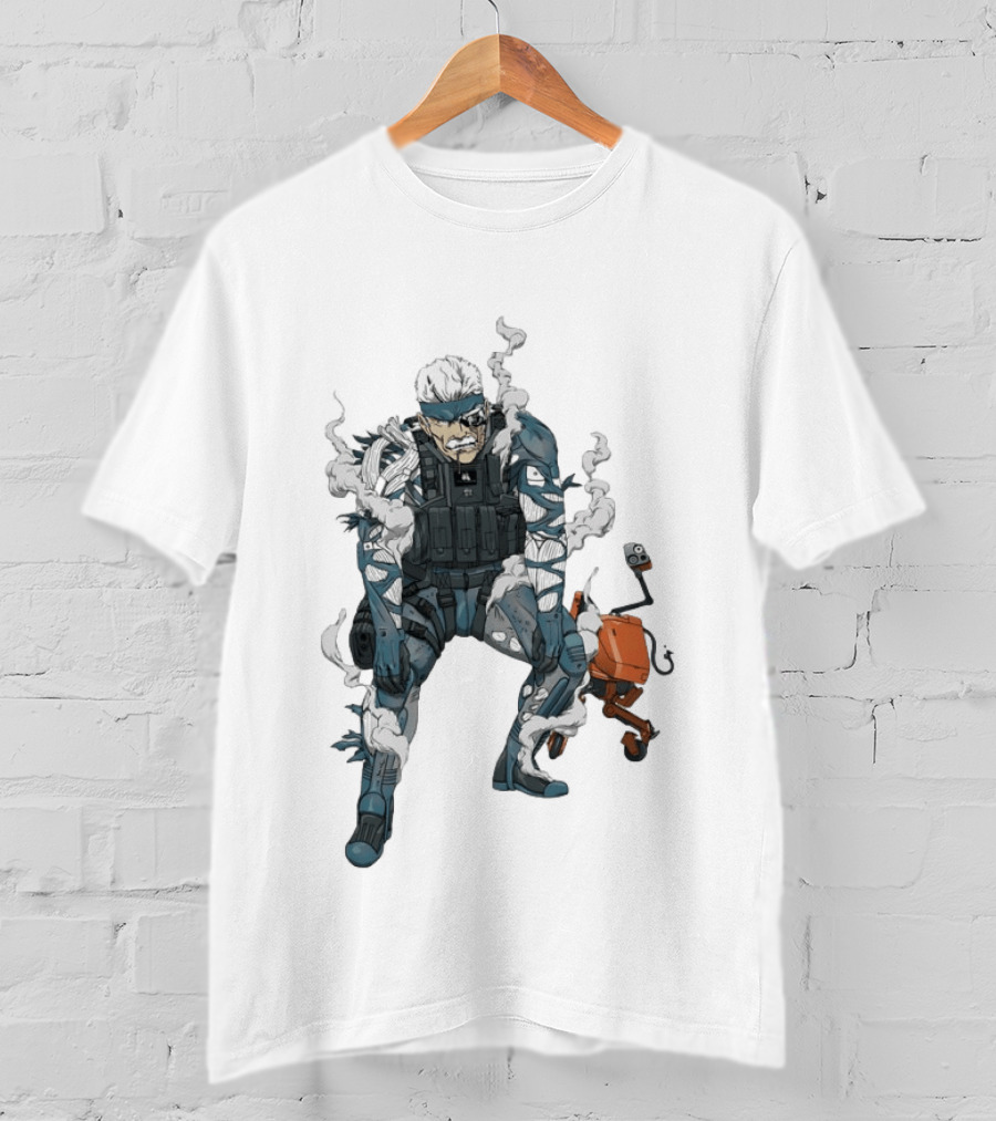 Metal Gear Solid Old Snake Konami Stealth Action Duo T-Shirt