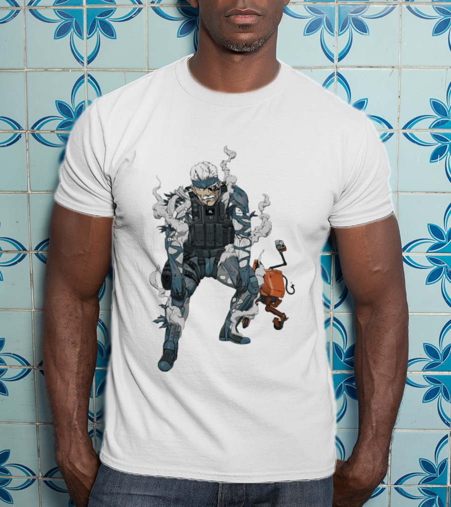 Metal Gear Solid Old Snake Konami Stealth Action Duo T-Shirt