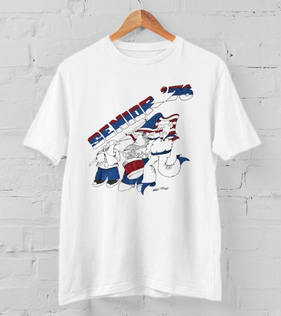 Senior 76 Brad Mccoll 1976 Bicentennial Celebration T-Shirt