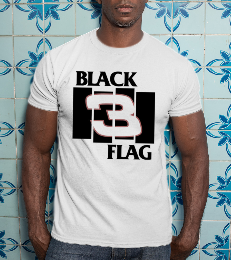 Black 3 Flag T-Shirt