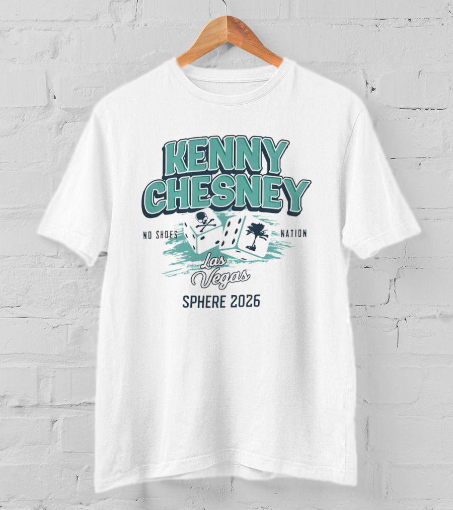 Kenny Chesney No Shoes Nation Las Vegas Sphere 2026 Poker Dice T-Shirt