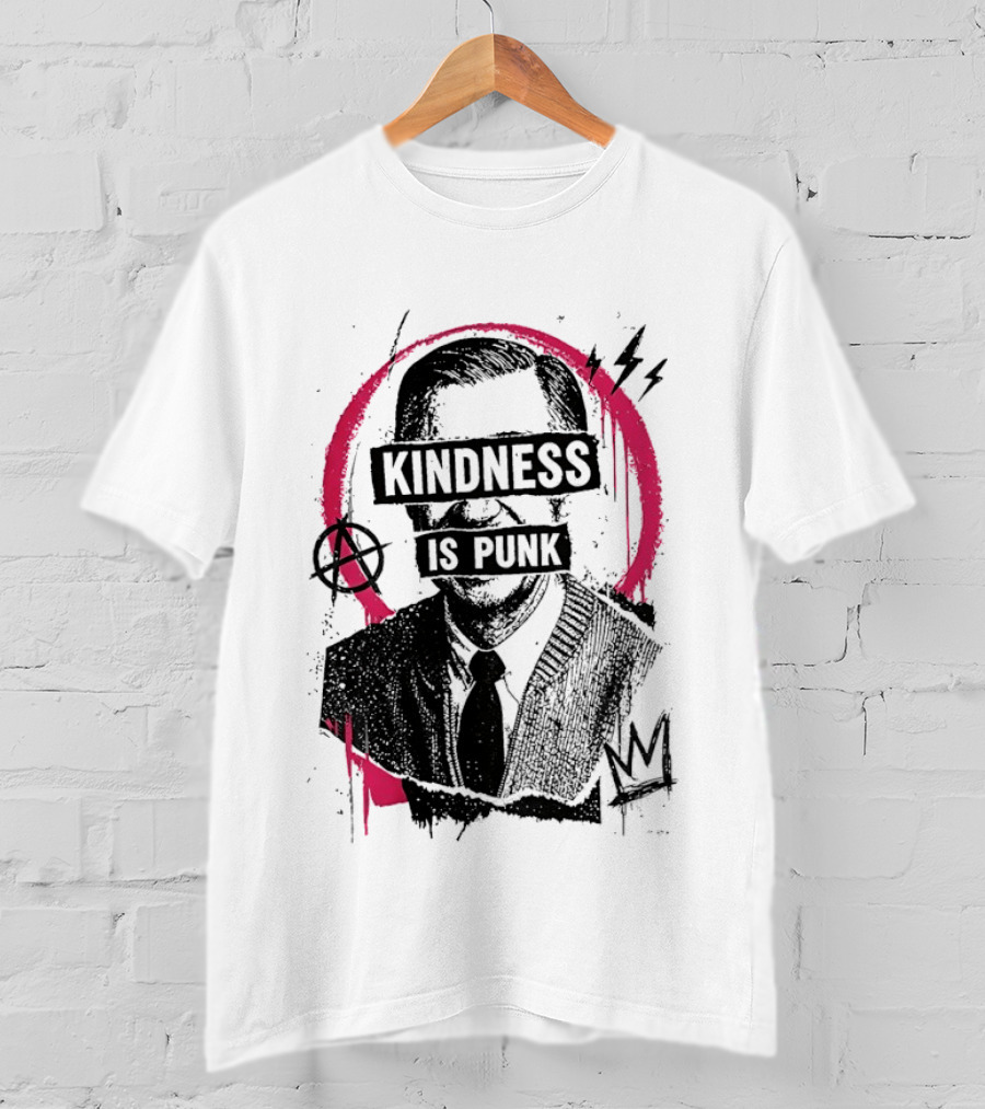 Kindness Is Punk Anarchy Symbol Torn Electric Lightning Bolt T-Shirt