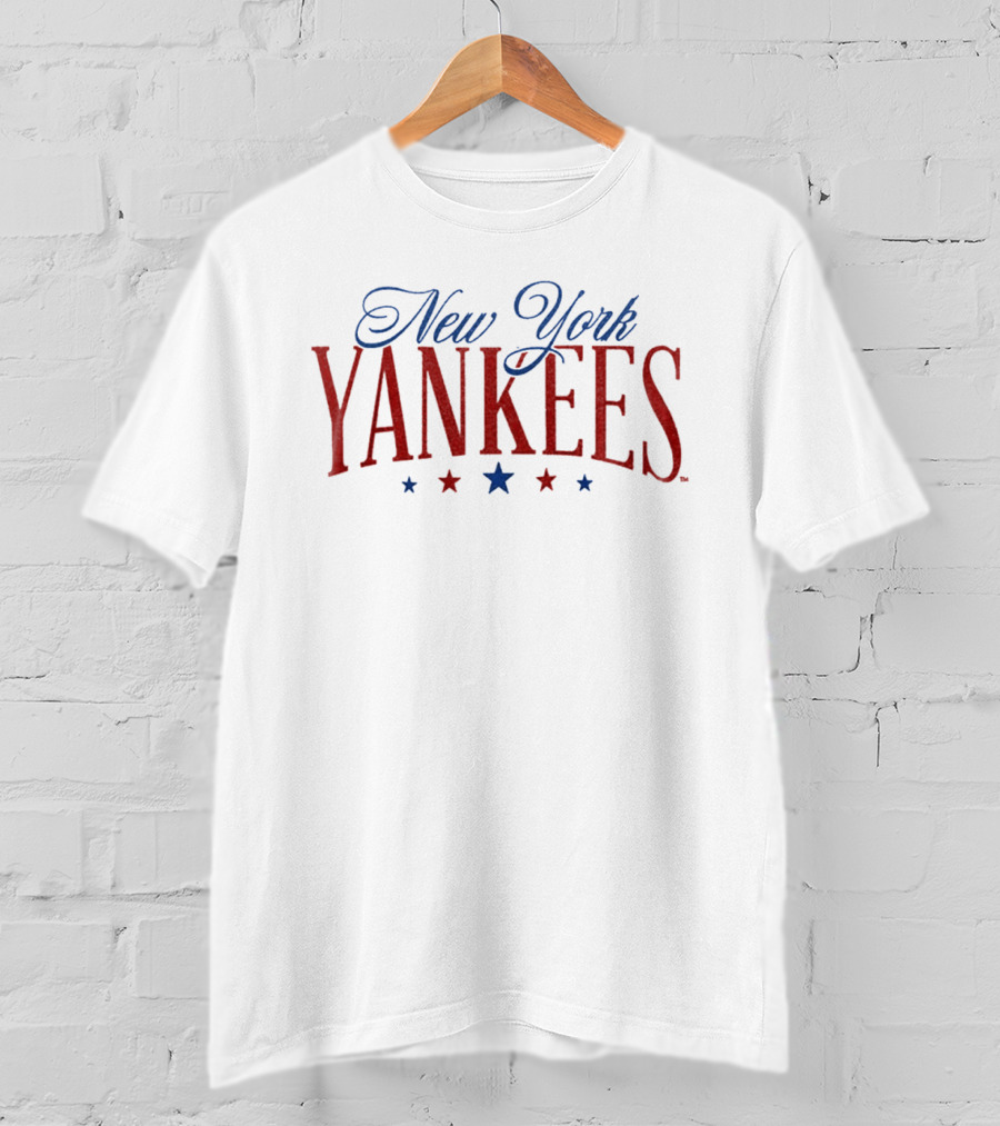 New York Yankees Patriotic 4th Of July American Flag Yankees Stars T-Shirt