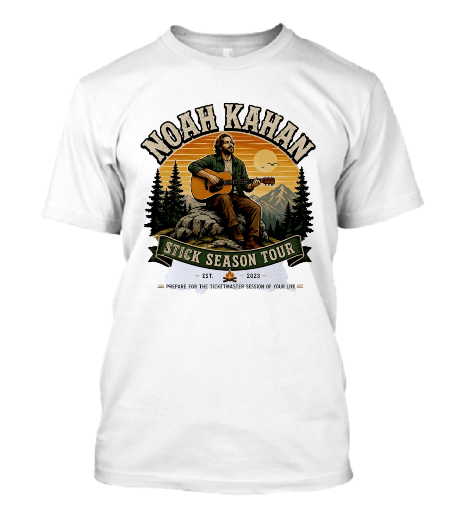 Noah Kahan Stick Season Tour 2023 Prepare For The Ticketmaster Session Of Your Life T-Shirt