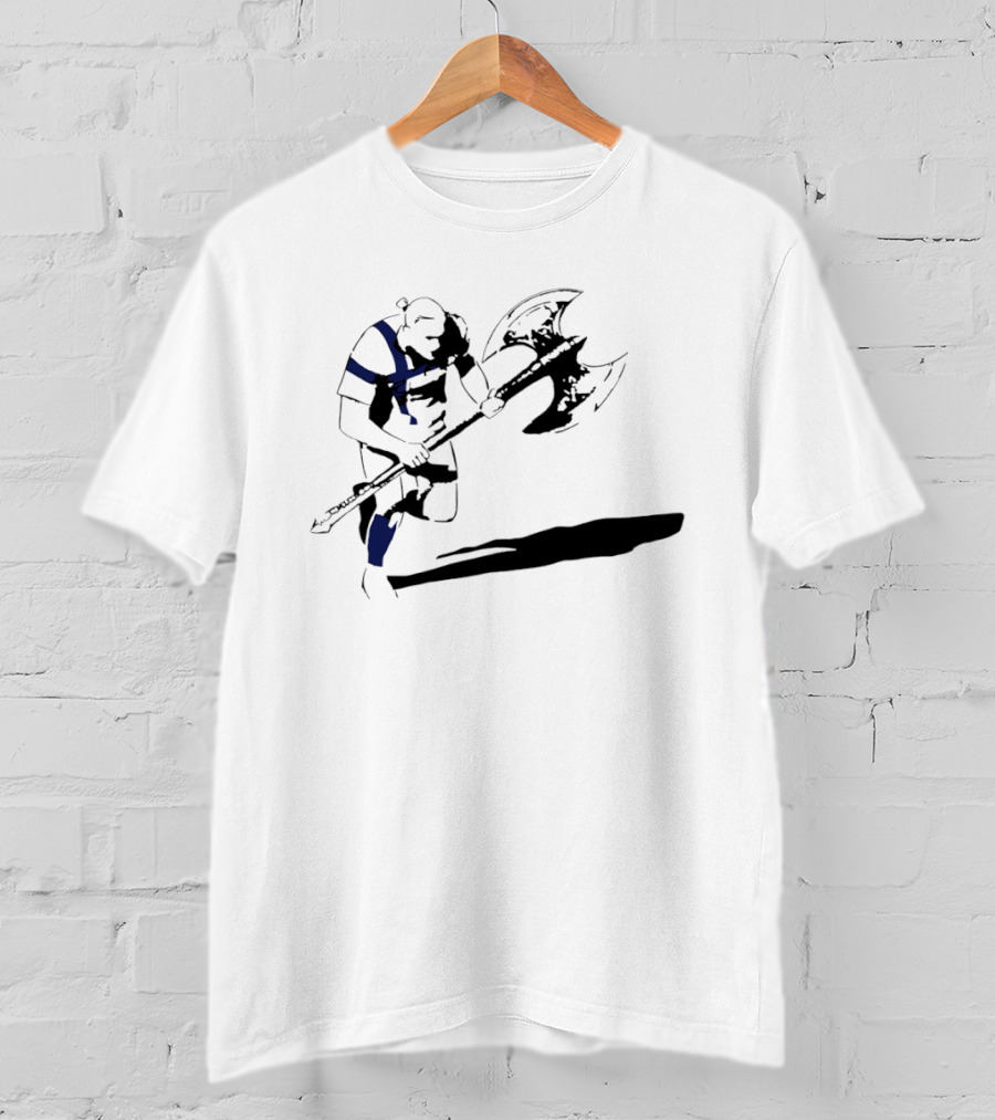 Erling Haaland Norway Viking Axe Men In Blazers Nordic Warrior T-Shirt