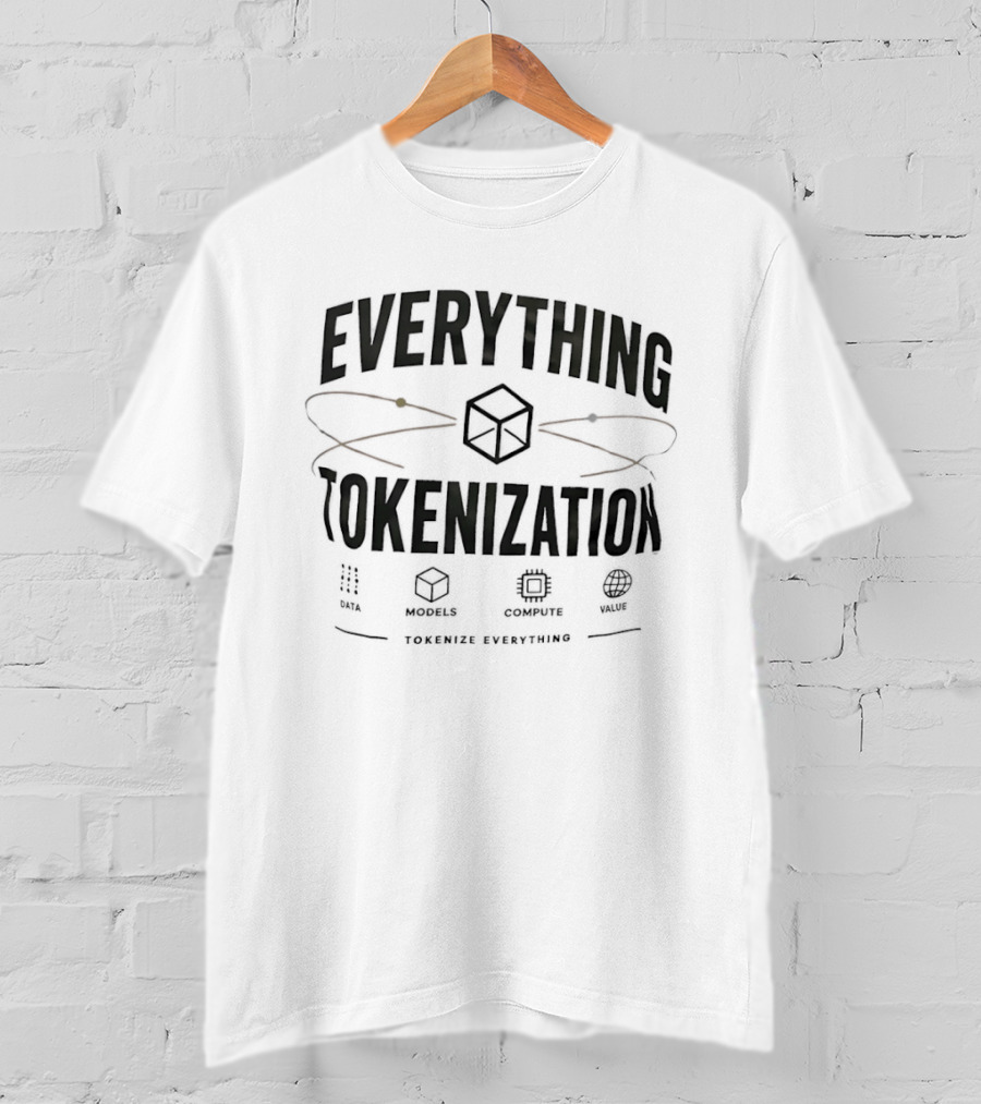 Everything Tokenization Cube Graphic Tokenize Everything T-Shirt