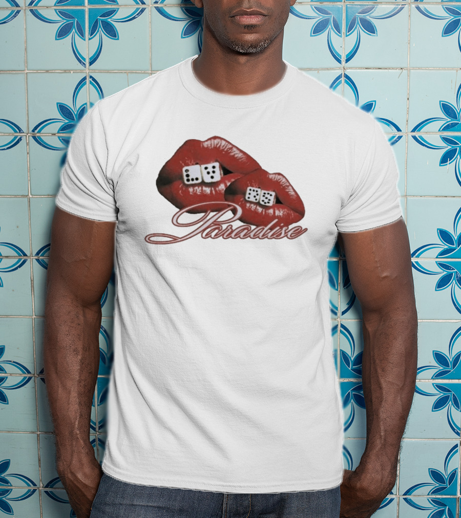 Isaiah Falls LVRS Paradise Red Lips Dice T-Shirt