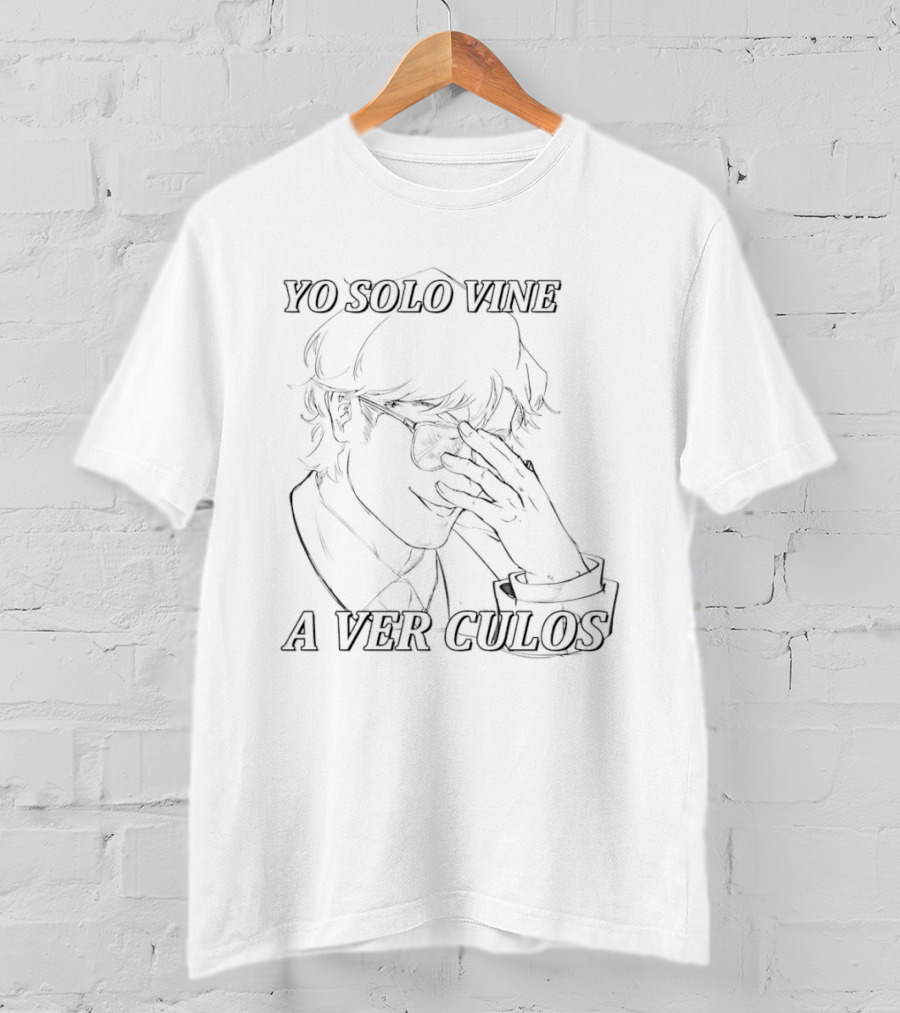 Javier Milei Yo Solo Vine A Ver Culos Facepalm Sketch T-Shirt
