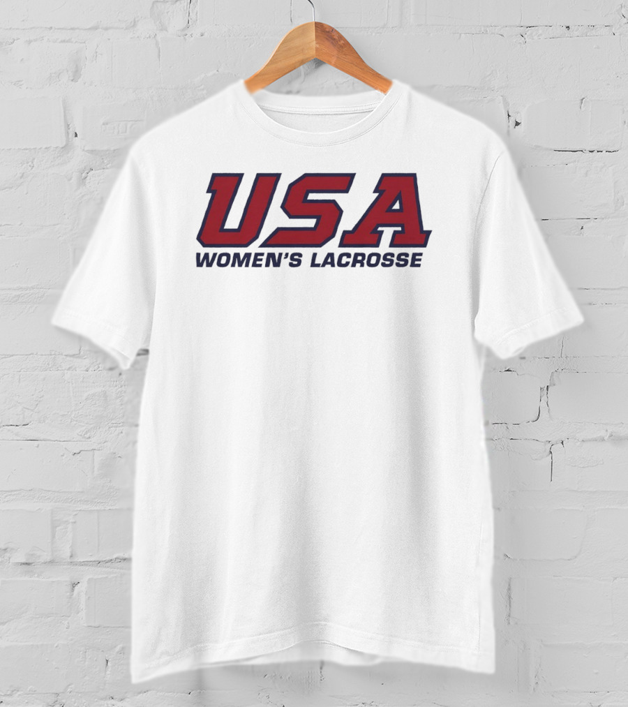 USA Women's Lacrosse Team Red Blue T-Shirt
