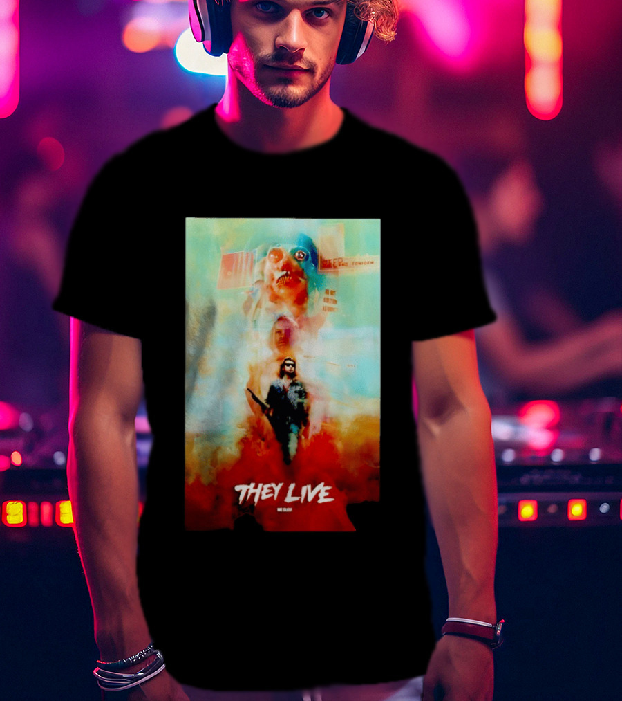 They Live John Nada Sci Fi Surreal Movie Film T-Shirt