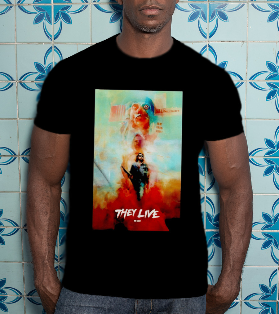 They Live John Nada Sci Fi Surreal Movie Film T-Shirt