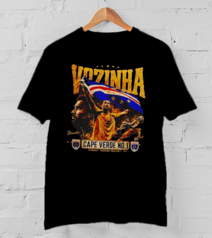 Vozinha Cape Verde No 1 Courage Passion History Flag Celebration T-Shirt