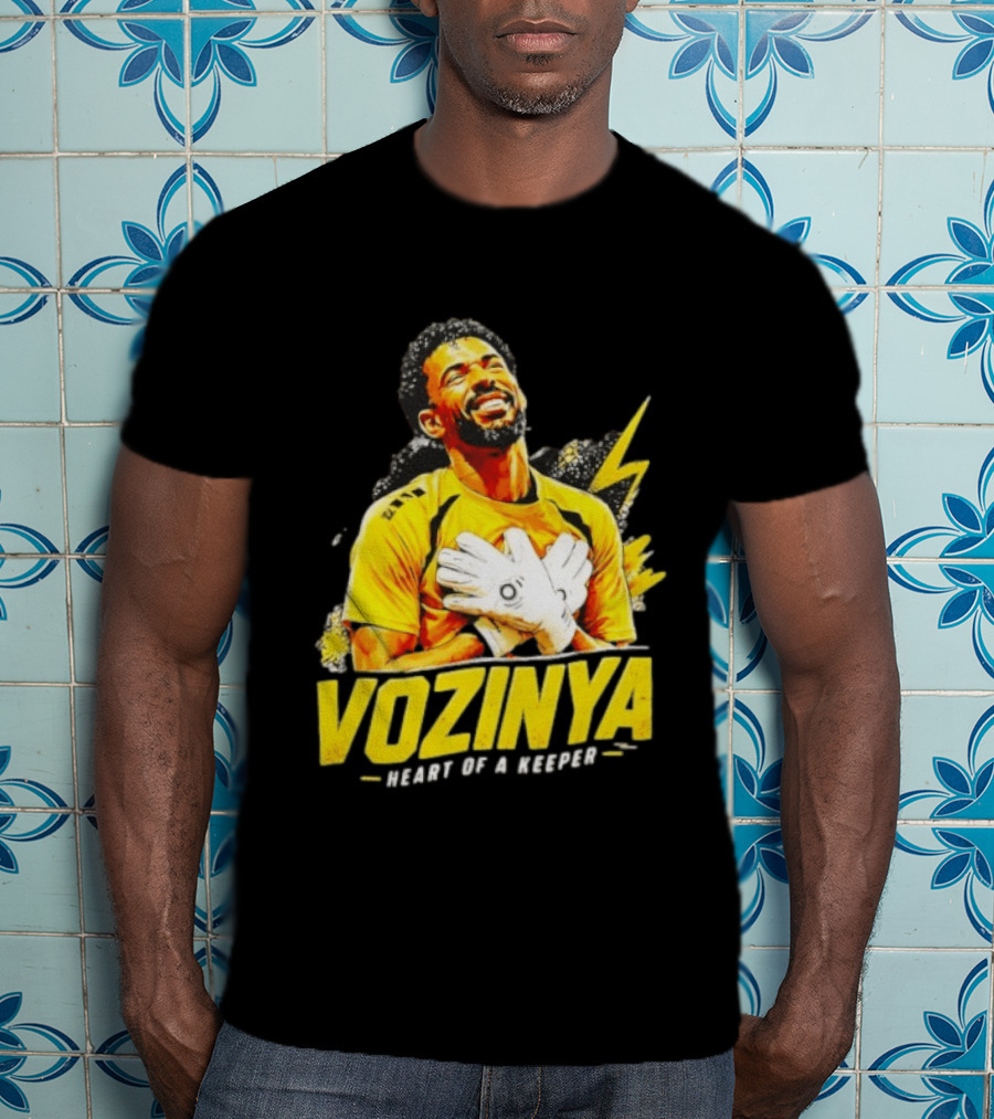Vozinya Heart Of A Keeper Cape Verde Football Goalkeeper T-Shirt