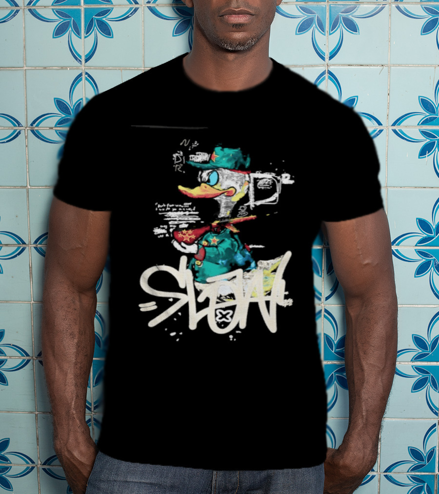 Donald Duck Soldier Streetwear DR D2 Fashion T-Shirt
