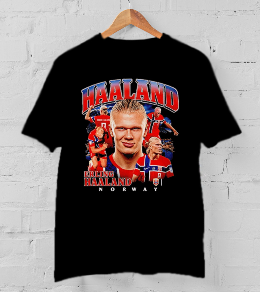 HAALAND Norway Erling Haaland Football Star T-Shirt