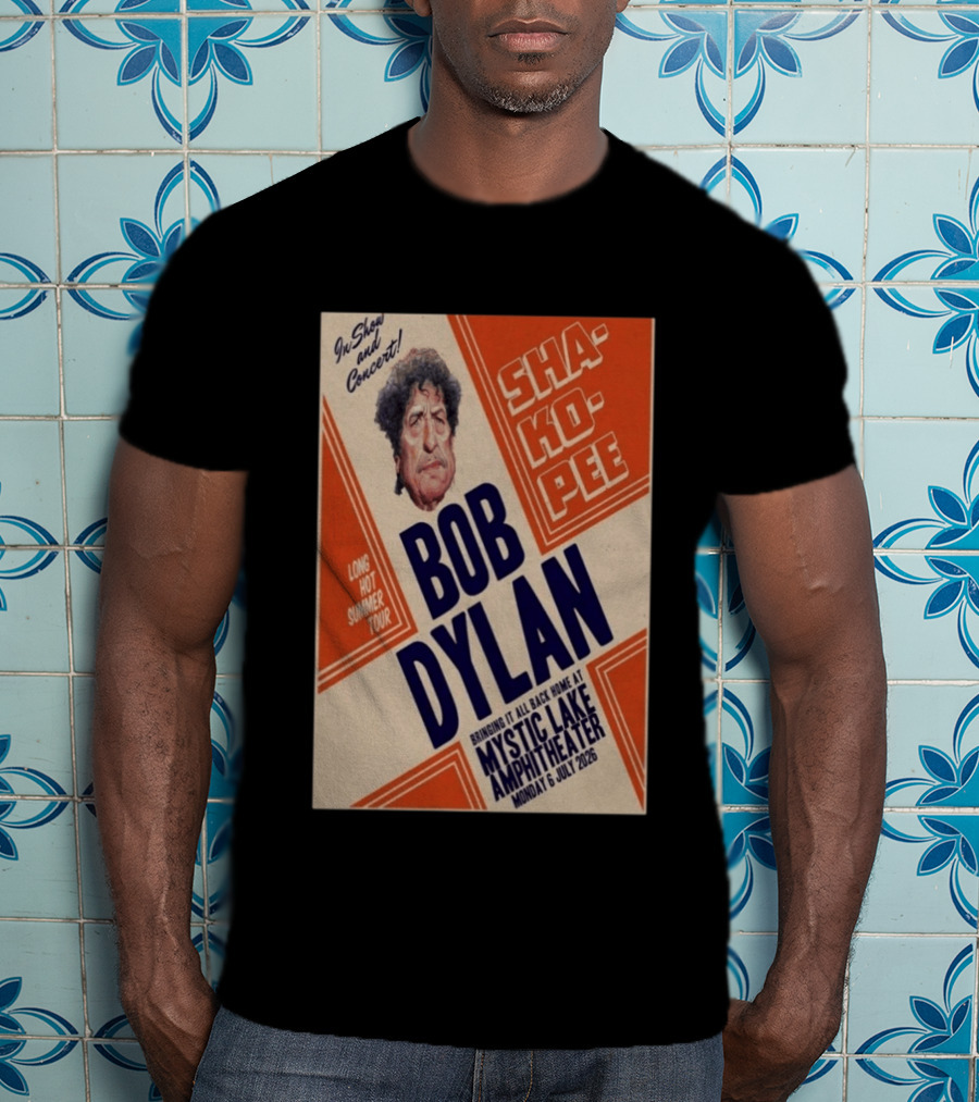 Bob Dylan Long Hot Summer Tour Mystic Lake Amphitheater Shakopee 6 July 2026 T-Shirt