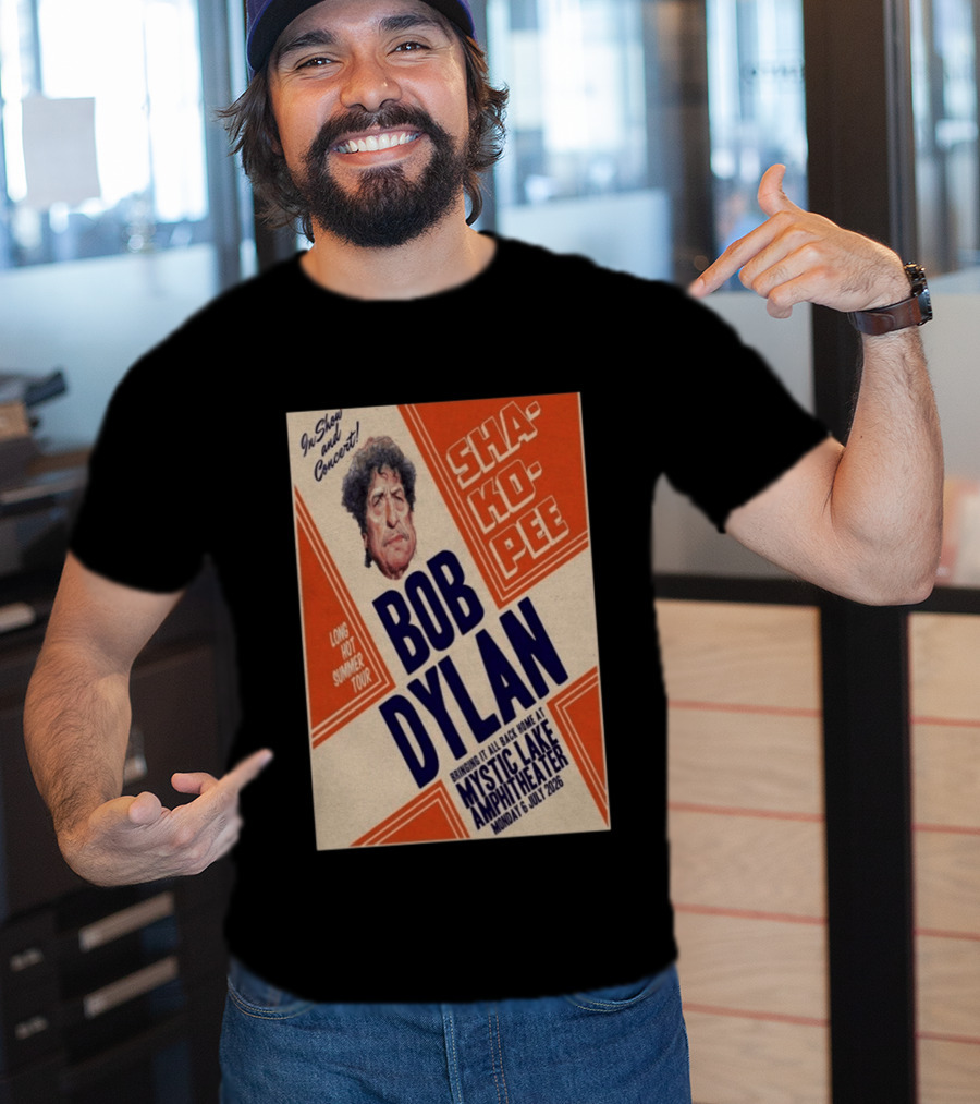 Bob Dylan Long Hot Summer Tour Mystic Lake Amphitheater Shakopee 6 July 2026 T-Shirt
