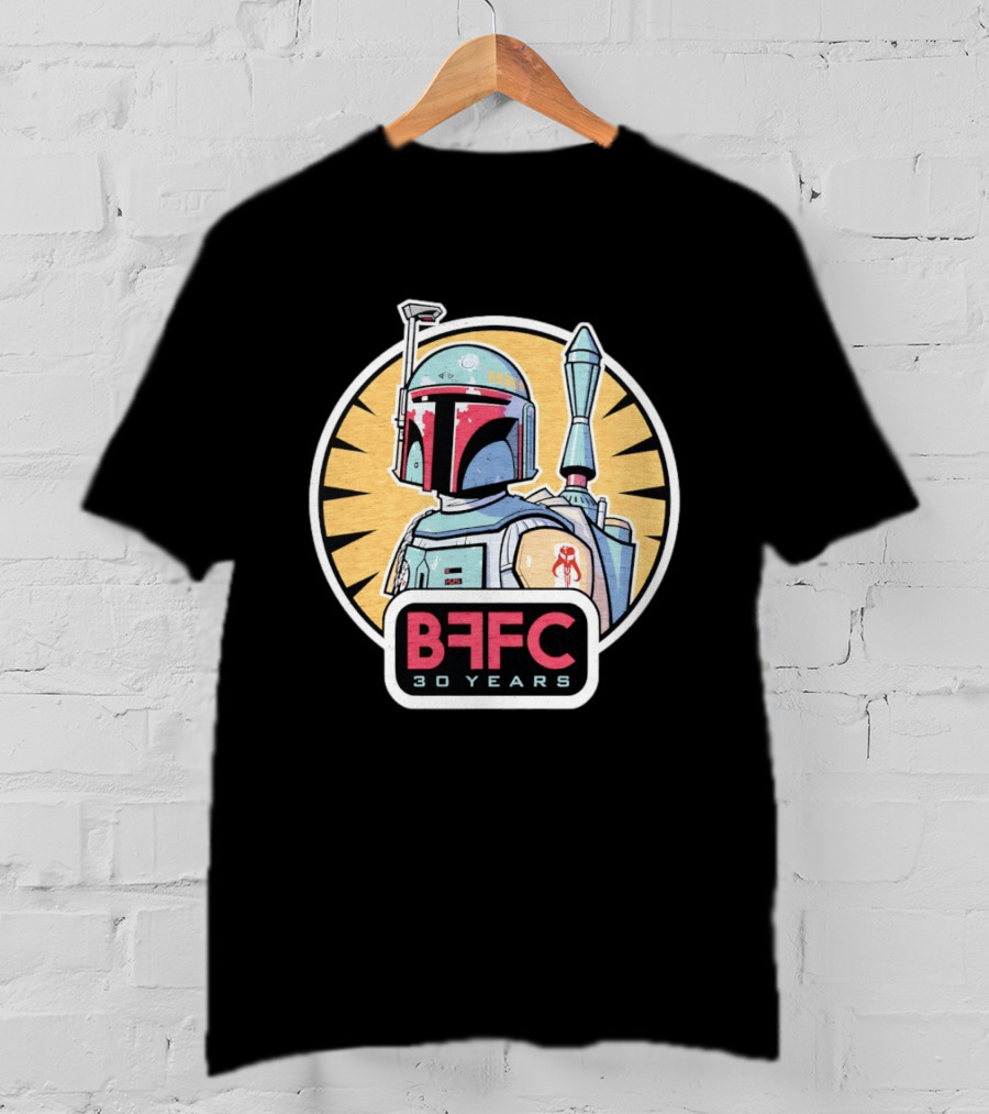 Boba Fett Mandalorian Armor BFFC 30 Years T-Shirt