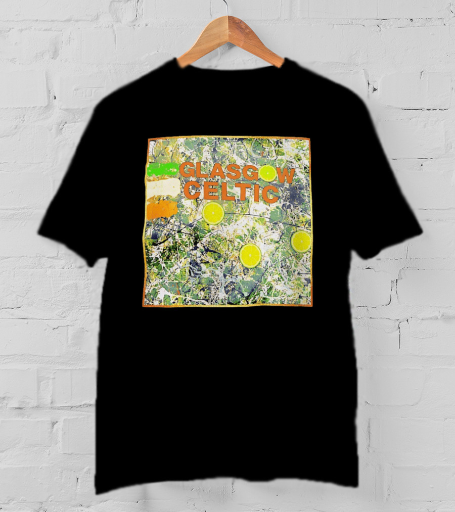 Glasgow Celtic Lime Splash Art With Citrus Accents T-Shirt