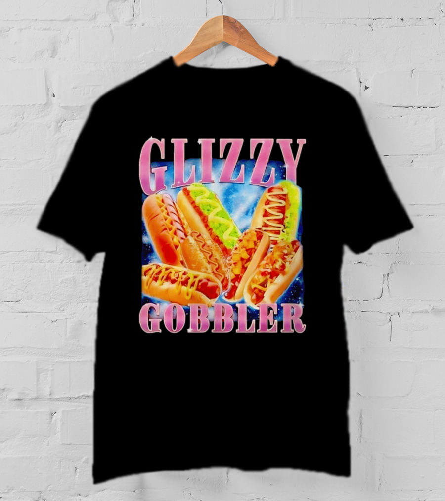 Glizzy Gobbler Hot Dogs Space Galaxy Food Extravaganza T-Shirt