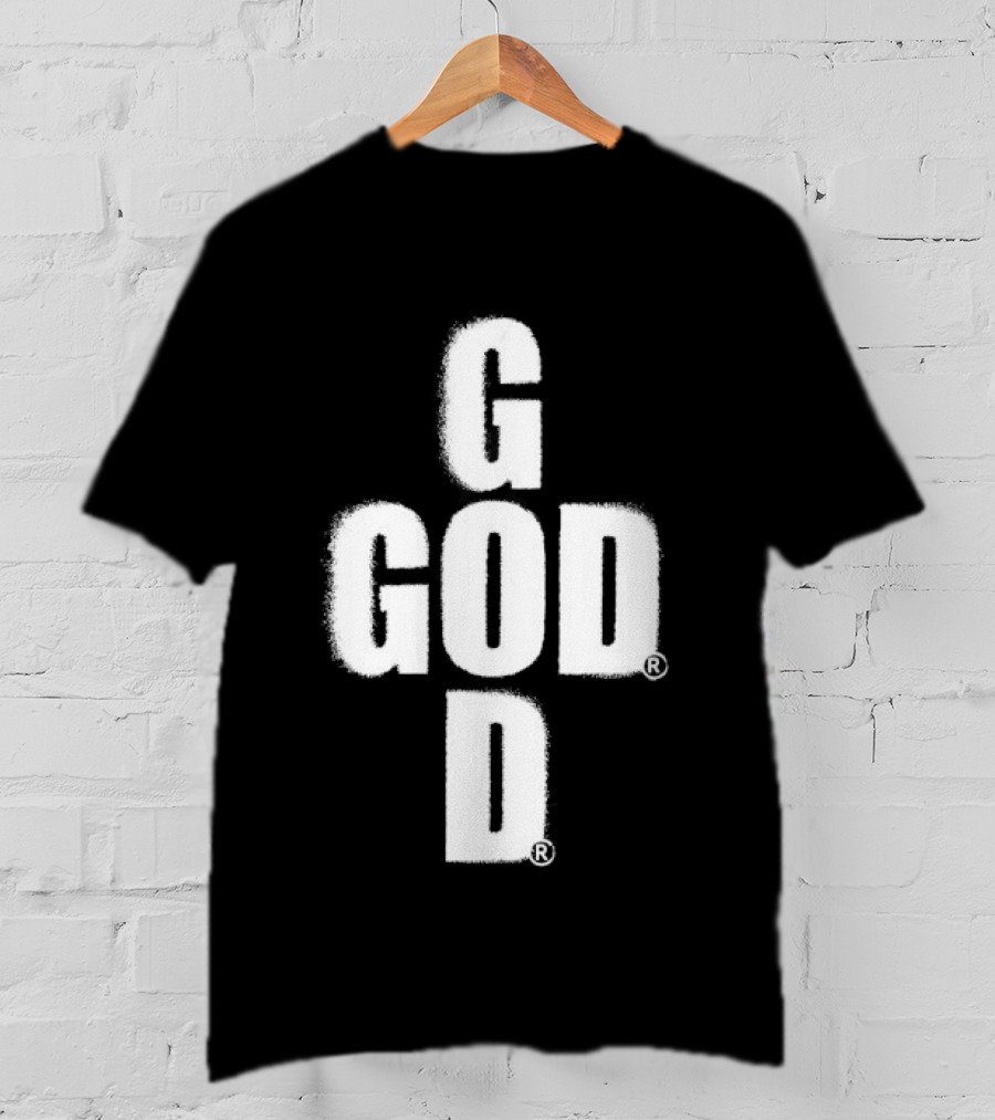 GOD Cross Christian Faith Minimalist Religious T-Shirt