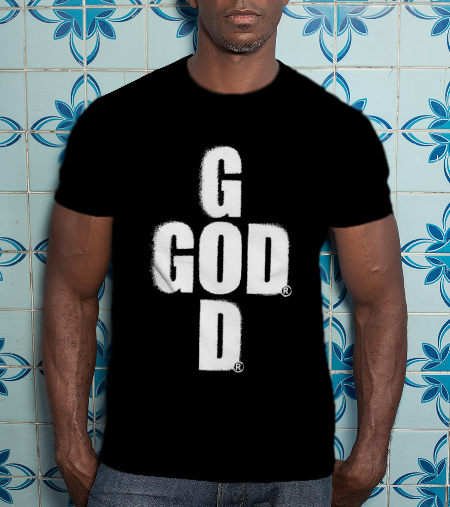 GOD Cross Christian Faith Minimalist Religious T-Shirt