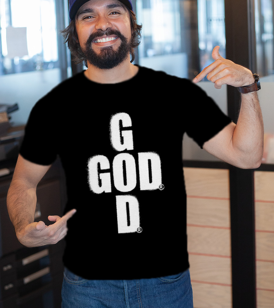 GOD Cross Christian Faith Minimalist Religious T-Shirt