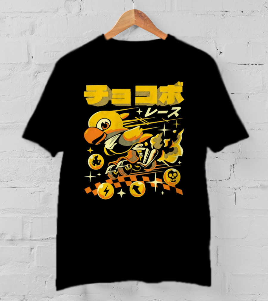 Chokobo Resu Chocobo Race Final Fantasy Colorful Energetic T-Shirt