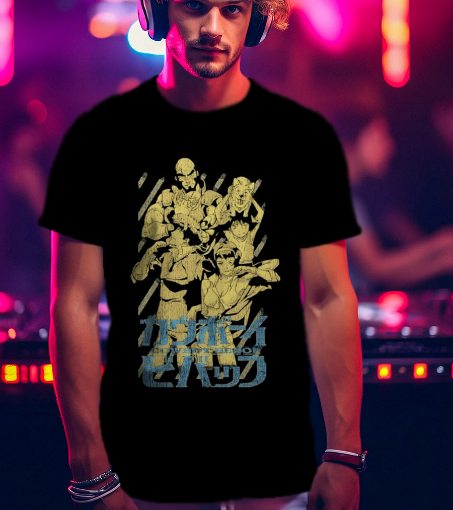 Cowboy Bebop Spike Spiegel Faye Valentine Crew T-Shirt