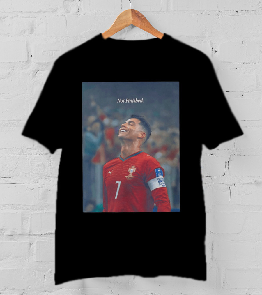 Cristiano Ronaldo Not Finished Portugal National Team Legendary Comeback Red Jersey Iconic Number 7 T-Shirt