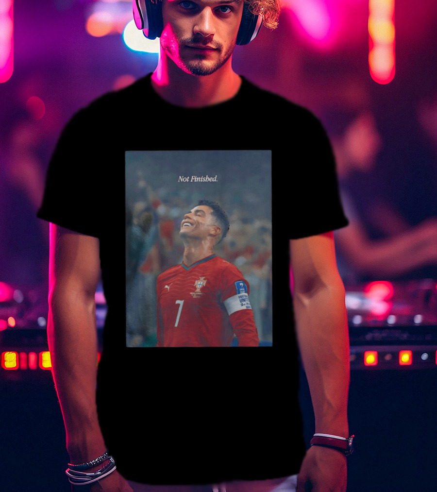 Cristiano Ronaldo Not Finished Portugal National Team Legendary Comeback Red Jersey Iconic Number 7 T-Shirt