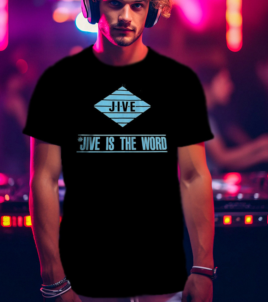 Jive Is The Word Diamond Shape Retro Music T-Shirt